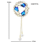 PENDRA Harvest 4-Color Palace Wheat Flower Wreath Brooch