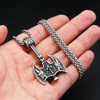PENDRA Twinaxe Viking Double-Edged Axe Pendant