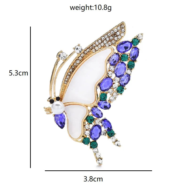 PENDRA Charming Classic Butterfly Brooch