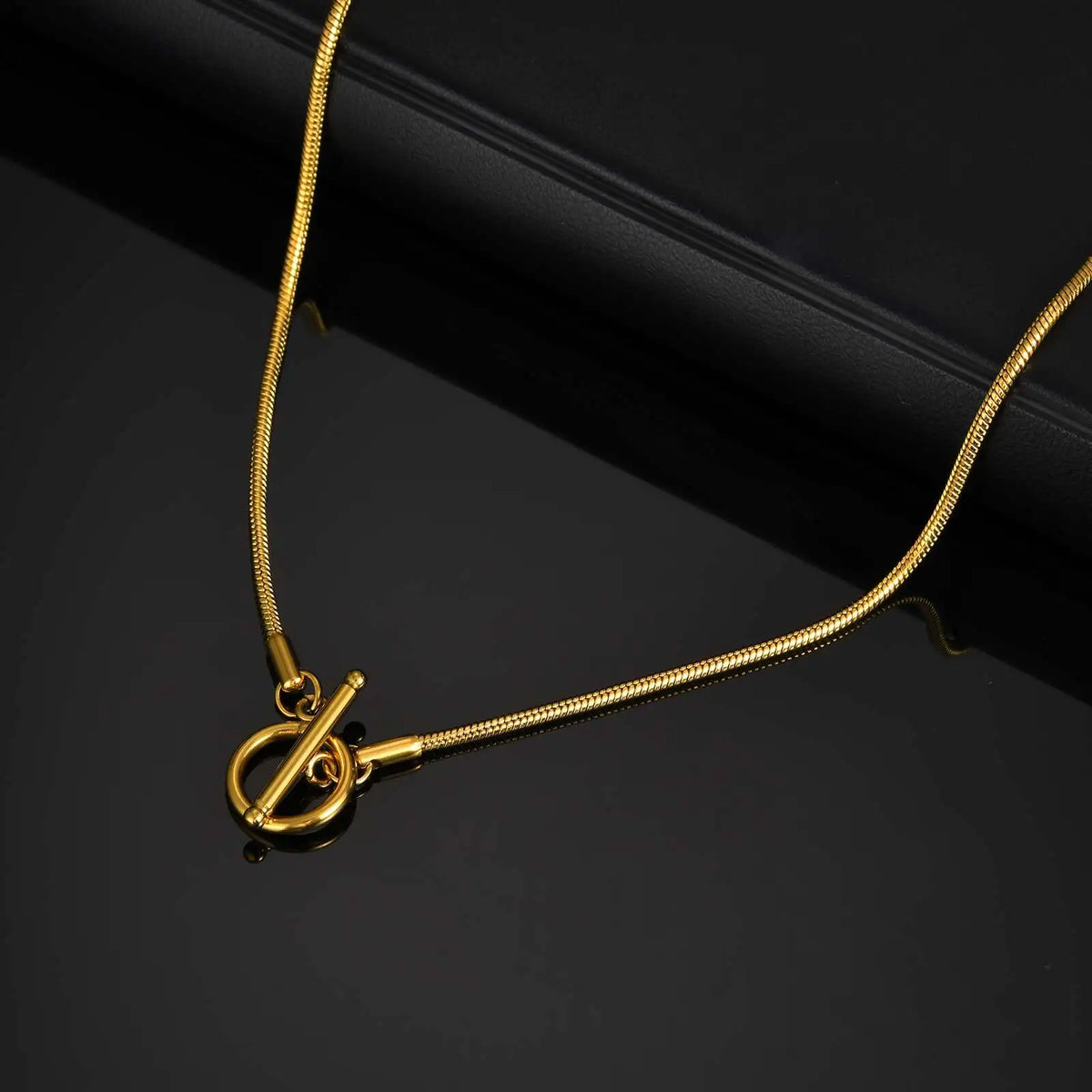 Men's Chain Necklace,Stainless Steel Cuban Chain Figaro Chain Collar,Classic Basic Gold Black Silver Color Chain