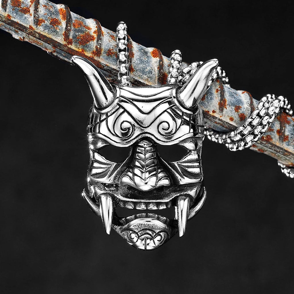 PENDRA Japanese Yokai Prajna Steel Necklace