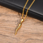 PENDRA Horn Cornicello Charm Pendant Necklace
