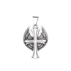 PENDRA Angelcross Memorial Cross with Angel Wings Pendant
