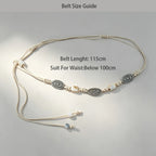 PENDRA Celesia Floral Luxury Waist Chain Belt