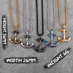 PENDRA Anchor Boyfriend Steel Necklace