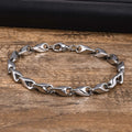 6.4mm Wide Link Chain Bracelets for Men, New Fashion Waterproof Stainless Steel Chains Wristband Gift for Him Jewelry