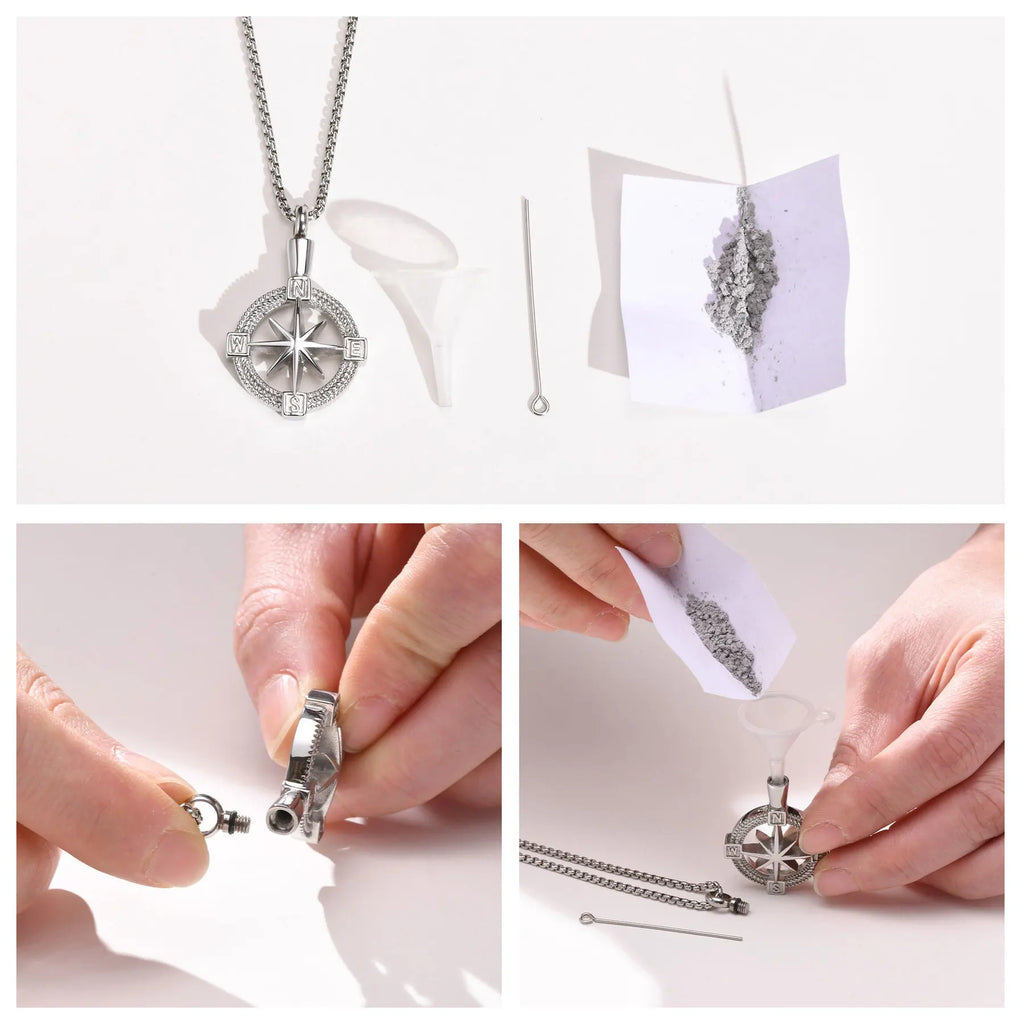PENDRA Urn Compass Pendant Necklace