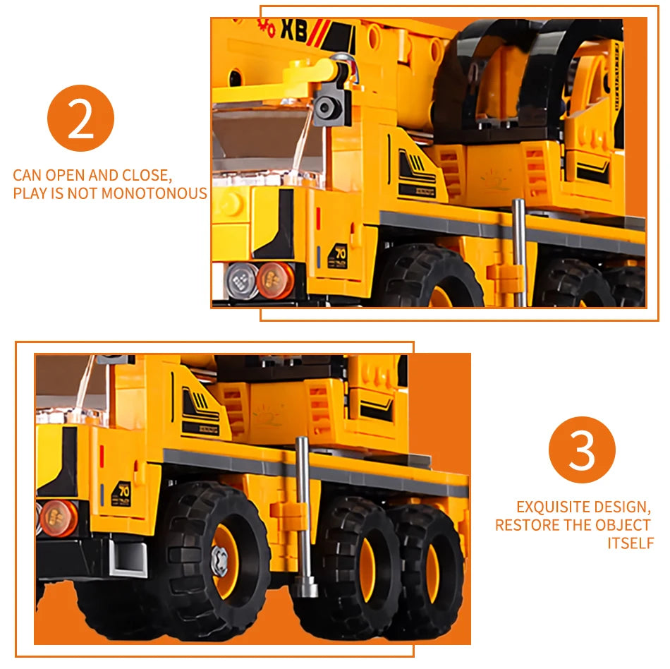 PENDRA Engineering Vehicle Excavator Building Set