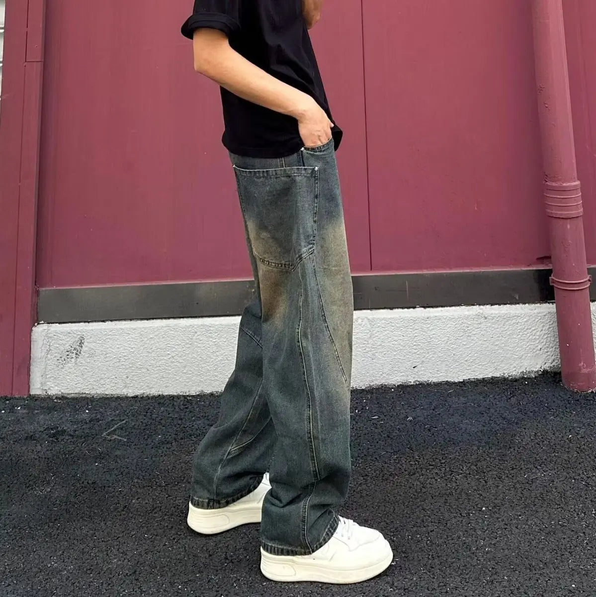 PENDRA Straight Cargo Jorts Pants