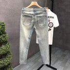 PENDRA Denim Washed Fit Trousers