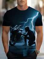 PENDRA Printed Sports Motorcycle T-Shirt