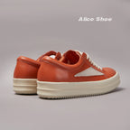 PENDRA Orange Cow Orange Cow-Leather Low-Top Edition 2 Platform Sneakers