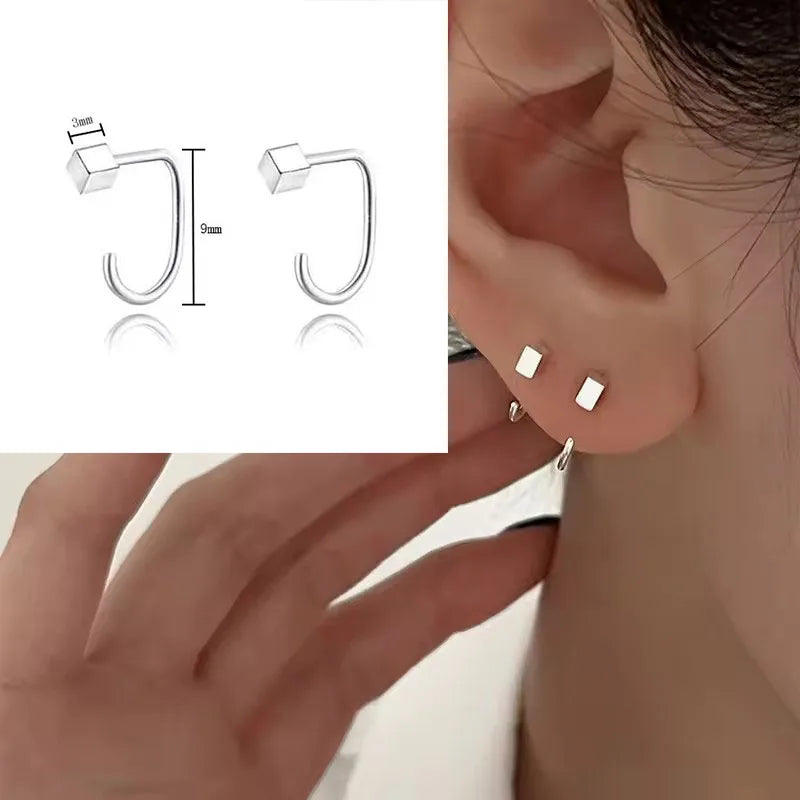 VENTFILLE 925 Sterling Silver Star Earring for Women Girl Personal Originality Trend Hip Hop Neutral Jewelry Gift Dropshipping