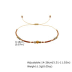 1/2/3pcs Boho Beaded Bracelets for Men,Handmade Mini Gold Color Stainless Steel Beads Glass Seeds Wristband,Summer Jewelry