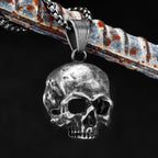 Vintage Black Skull Cranium Stainless Steel Men Women Necklaces Pendants Chain Punk Gothic Jewelry Creativity Gift Wholesale