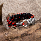 PENDRA Wolf Rune Steel Bracelet
