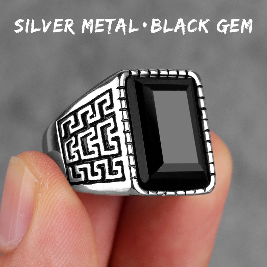 PENDRA Rhinestone Steel Ring