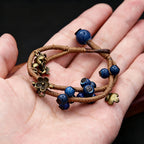 PENDRA Ceramica Blue Pattern Handmade Ceramic Bracelet