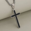 PENDRA Cross Black Pendant Necklace