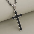 PENDRA Cross Black Pendant Necklace