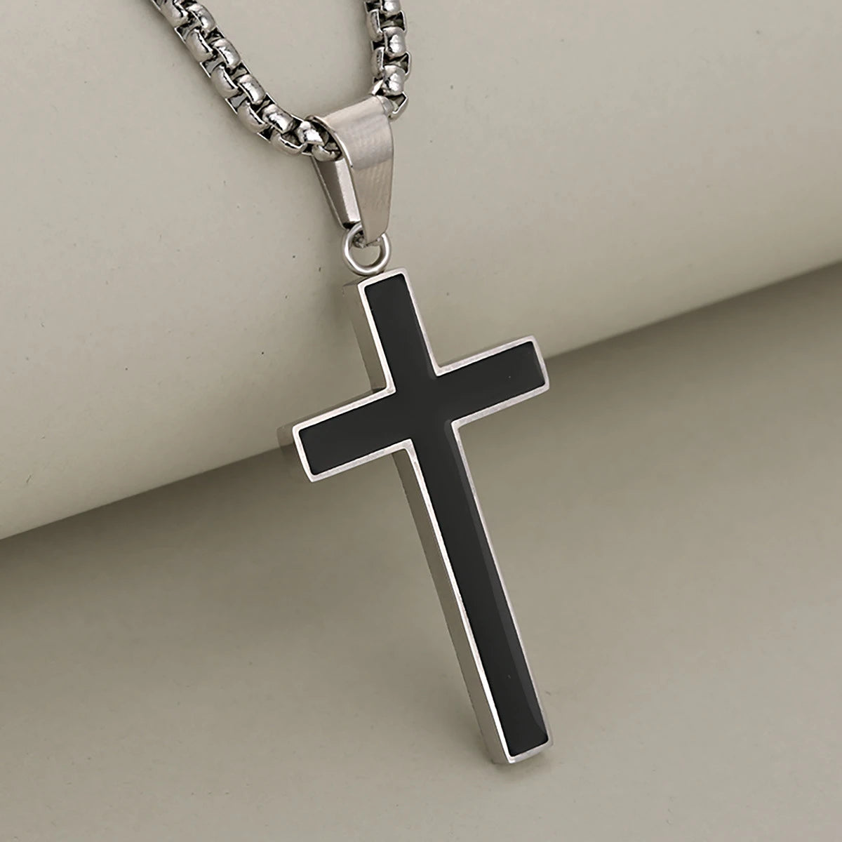 PENDRA Cross Black Pendant Necklace