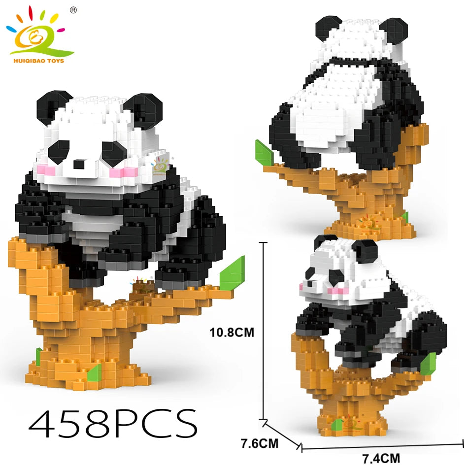 PENDRA Cute Panda Micro Building Set