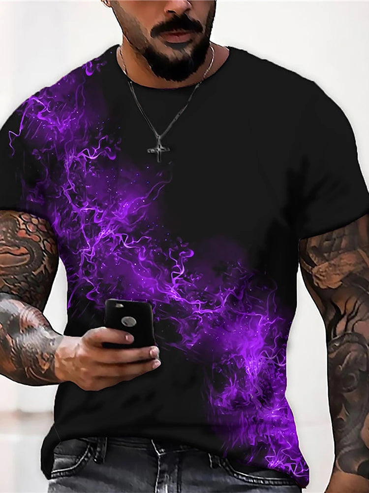 PENDRA Sports Flame Print T-Shirt