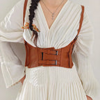 PENDRA Bellaarae Leather Punk Wide Corset Belt