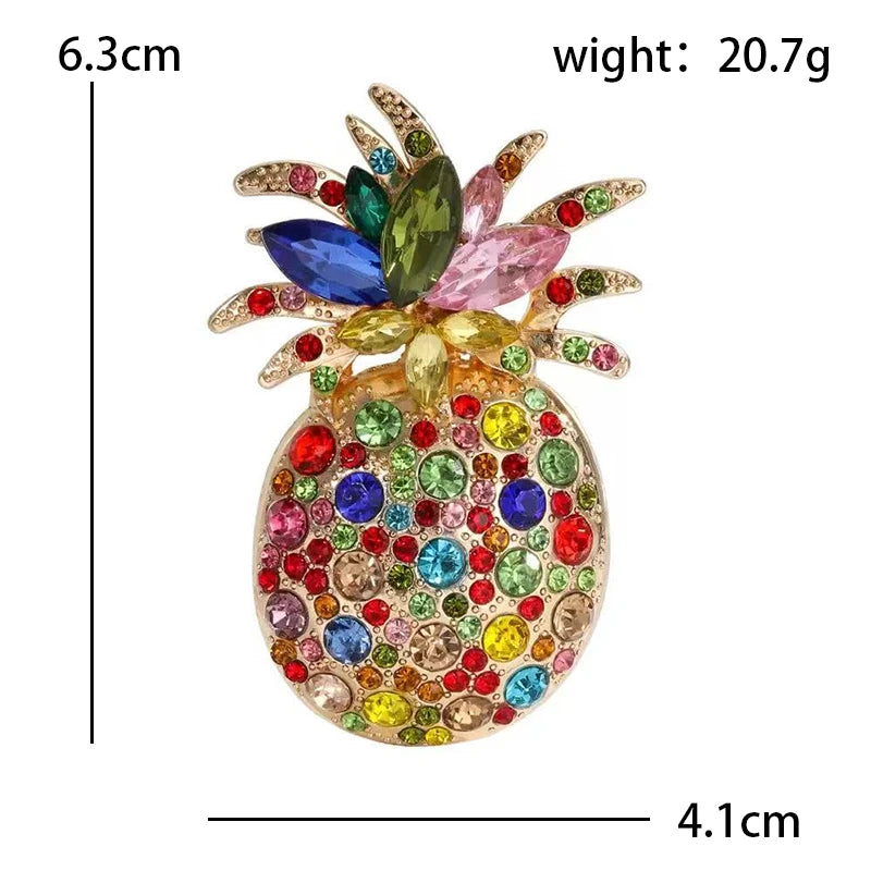 PENDRA Pineapella Sparkling Pineapple Brooch