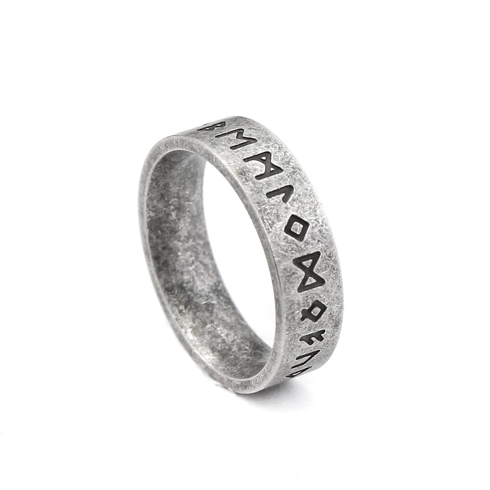 PENDRA Futhark Nordic Viking Rune Ring