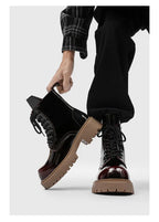 PENDRA Leather Thick Soled Boots