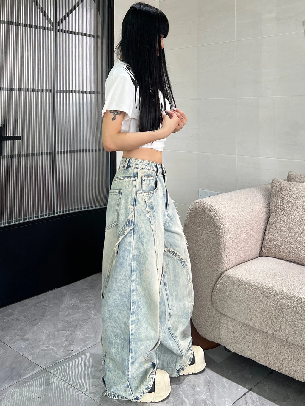 PENDRA American Frayed Edge Jeans