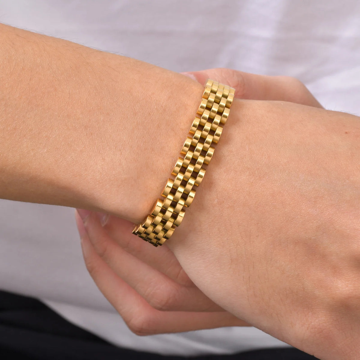 PENDRA Gold Link 10Mm Bracelet