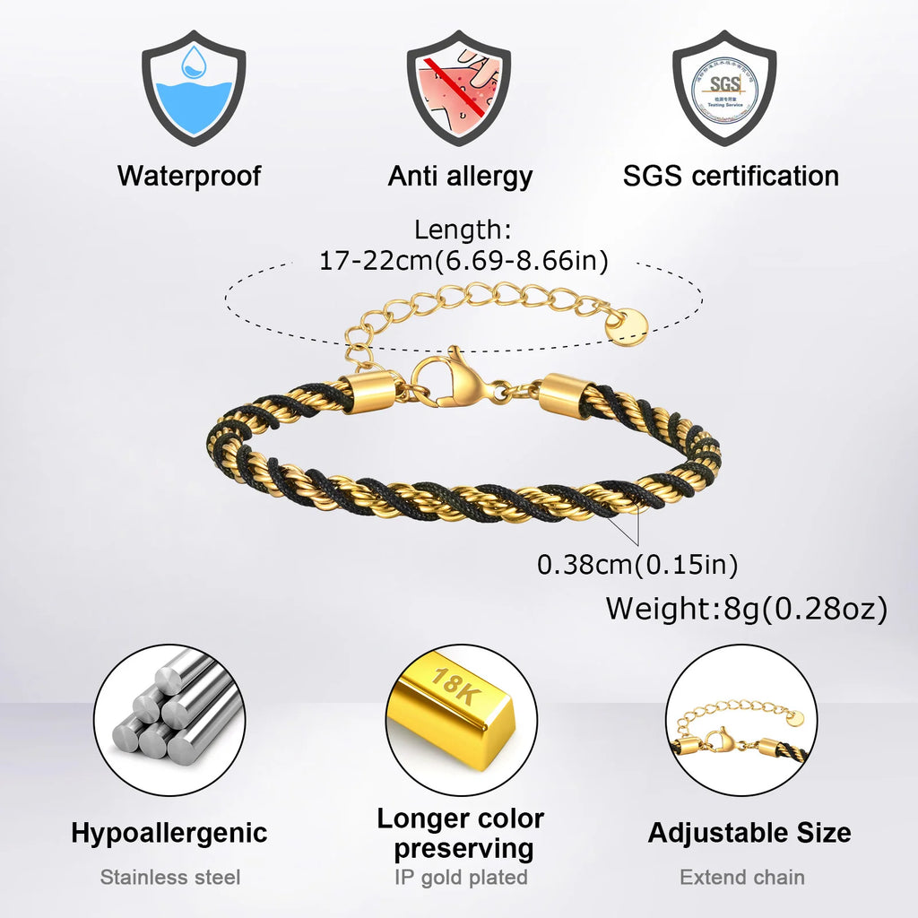 PENDRA Twisted Rope Two Bracelet