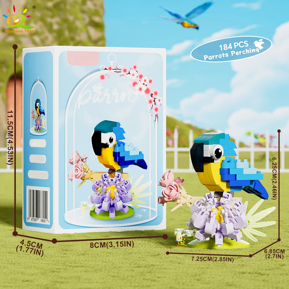 PENDRA Parrot Bird Micro Building Set