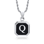 PENDRA Square Twisted Pendant Necklace