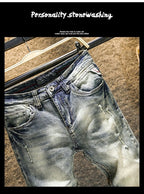 PENDRA Elastic Old Slim Pants