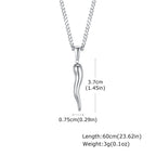PENDRA Horn Cornicello Pendant Necklace