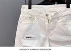 PENDRA Cat Beard Ripped Shorts