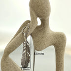 PENDRA Featherprint Stainless Steel Feather Pendant