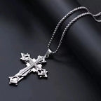 PENDRA Crosssteel Titanium Steel Cross Pendant Necklace