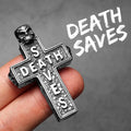 PENDRA Death Saves Skull Steel Necklace