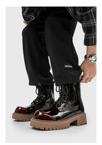 PENDRA Leather Thick Soled Boots