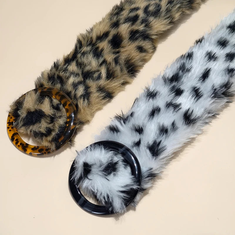 PENDRA Galara Leopard Print Belt