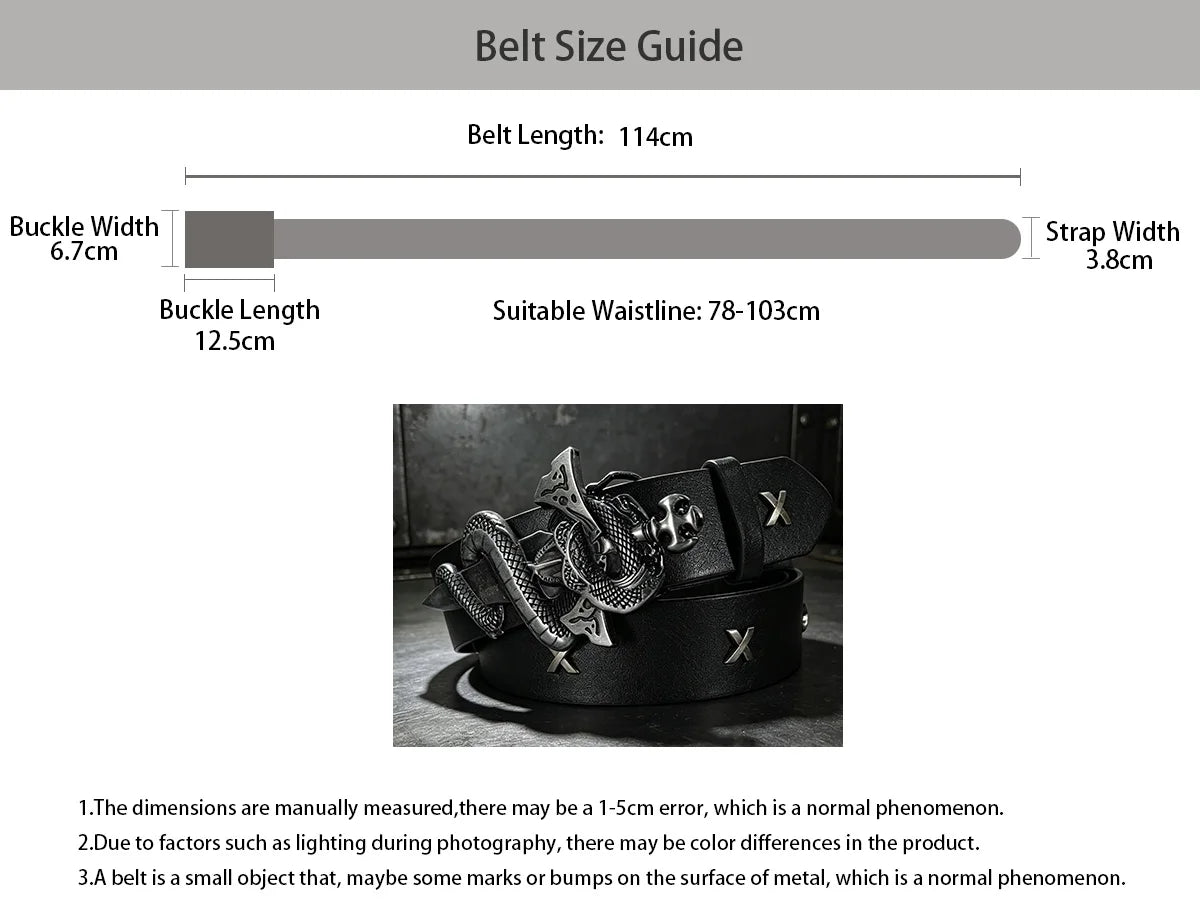 PENDRA Lunayne Metal Rivet Studded Gothic Belt
