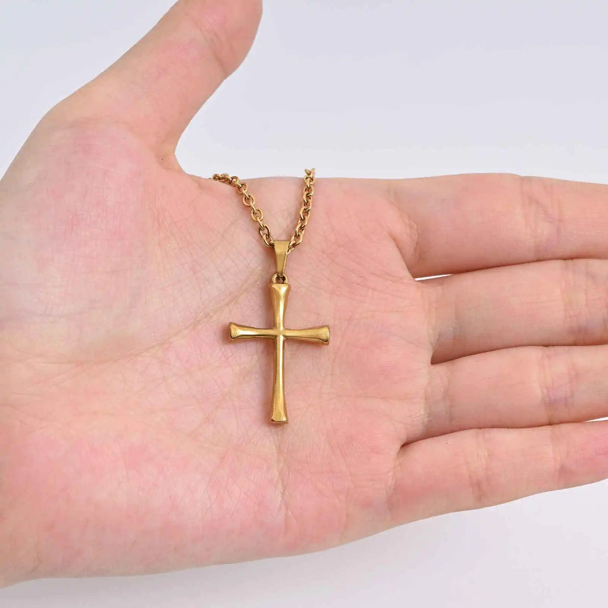 PENDRA Cross Gold Pendant Necklace