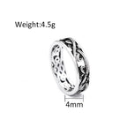 PENDRA Mobius Simple Stainless Steel Ring