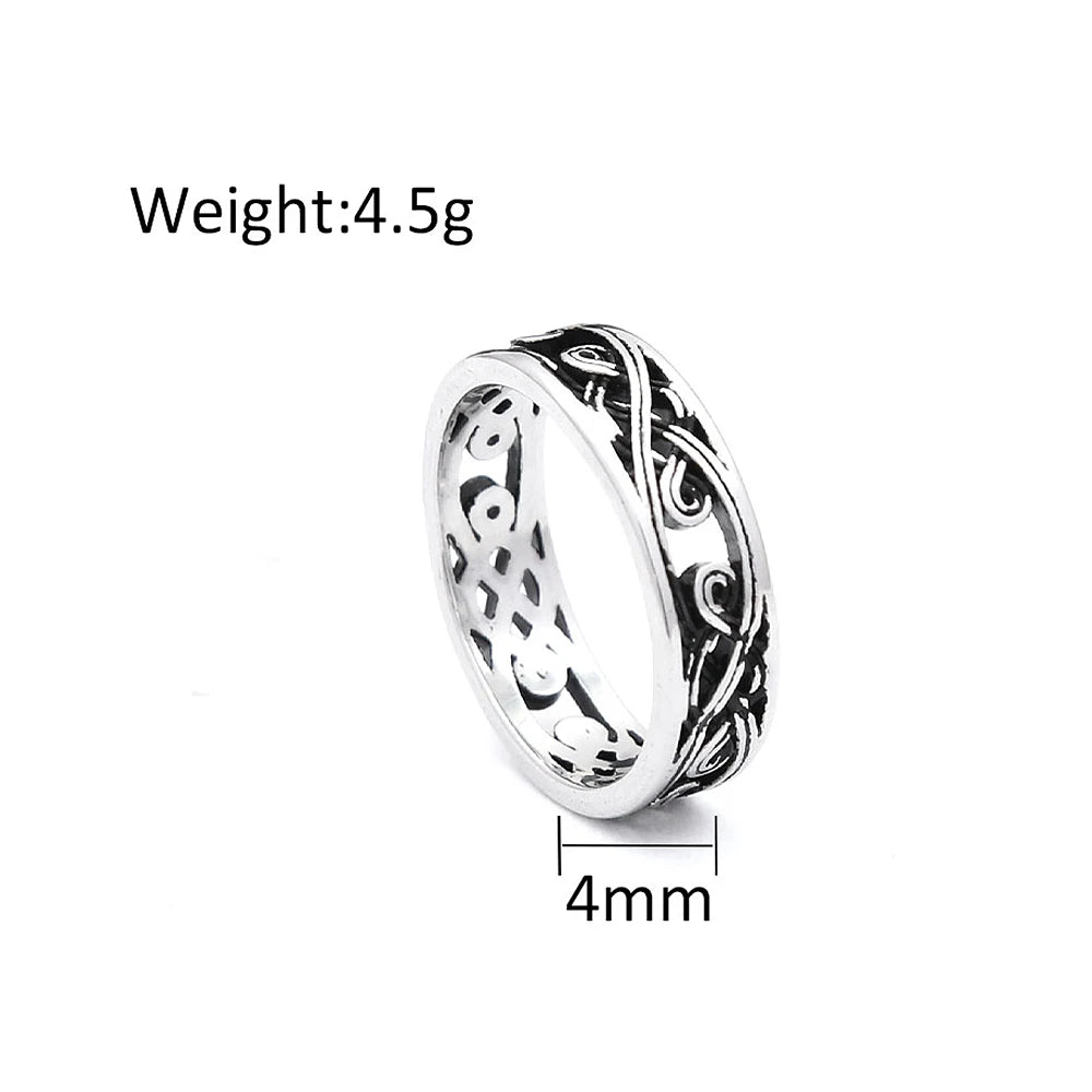PENDRA Mobius Simple Stainless Steel Ring
