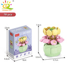 PENDRA Succulent Potted Floral Building Set