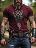 3D Printed Men's Fitness T-shirt style Outdoor Street Men's Fashionable T-shirt Daily Casual Sports Short-sleeved Shirt